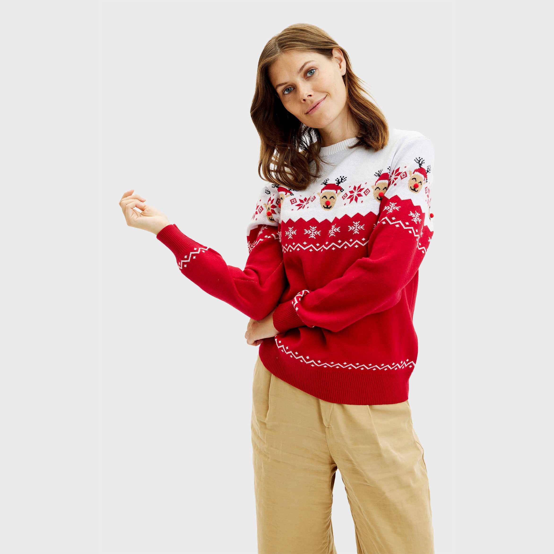 De schattige kersttrui – Dames